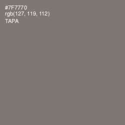 #7F7770 - Tapa Color Image