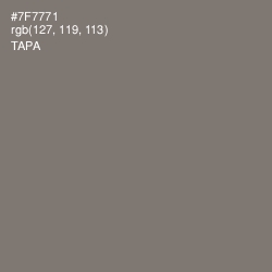 #7F7771 - Tapa Color Image