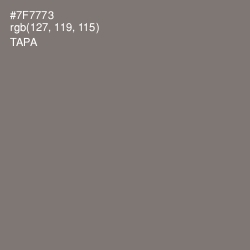 #7F7773 - Tapa Color Image