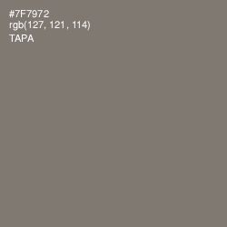 #7F7972 - Tapa Color Image