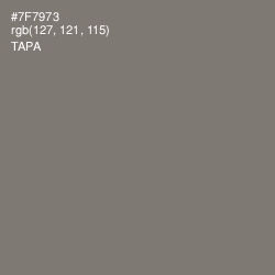 #7F7973 - Tapa Color Image