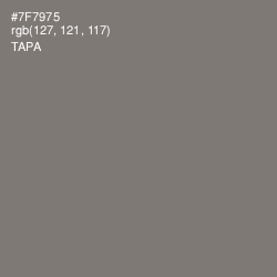 #7F7975 - Tapa Color Image