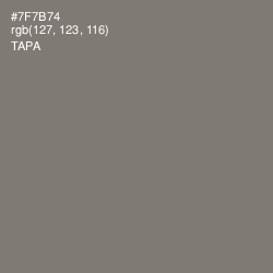#7F7B74 - Tapa Color Image