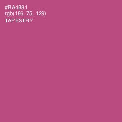 #BA4B81 - Tapestry Color Image