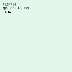 #E3F7E8 - Tara Color Image
