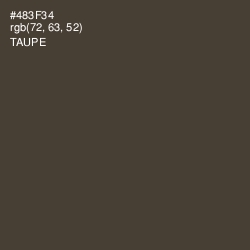 #483F34 - Taupe Color Image
