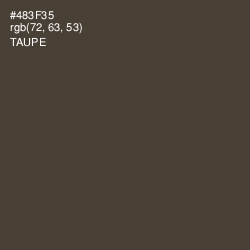 #483F35 - Taupe Color Image