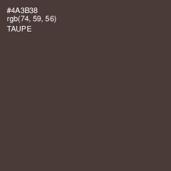 #4A3B38 - Taupe Color Image