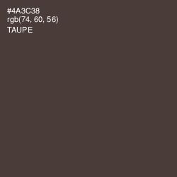 #4A3C38 - Taupe Color Image
