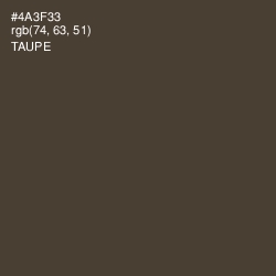 #4A3F33 - Taupe Color Image