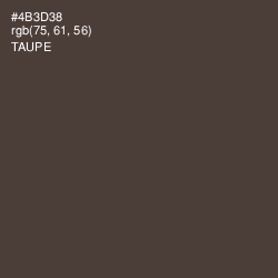 #4B3D38 - Taupe Color Image