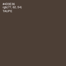 #4D3E36 - Taupe Color Image