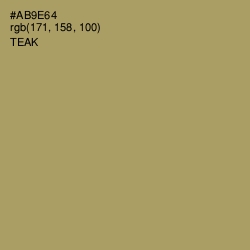 #AB9E64 - Teak Color Image