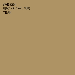 #AE9364 - Teak Color Image
