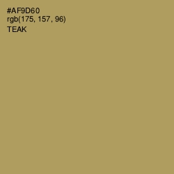 #AF9D60 - Teak Color Image