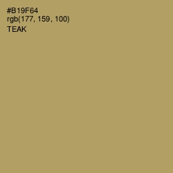 #B19F64 - Teak Color Image