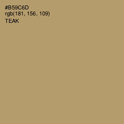 #B59C6D - Teak Color Image