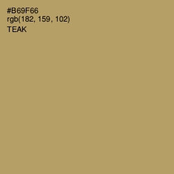 #B69F66 - Teak Color Image