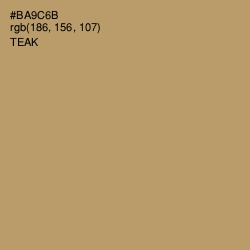 #BA9C6B - Teak Color Image