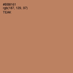 #BB8161 - Teak Color Image