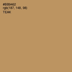#BB9462 - Teak Color Image