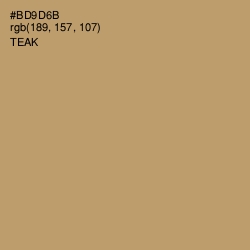 #BD9D6B - Teak Color Image