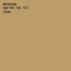 #BD9E6B - Teak Color Image