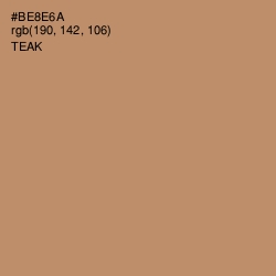 #BE8E6A - Teak Color Image