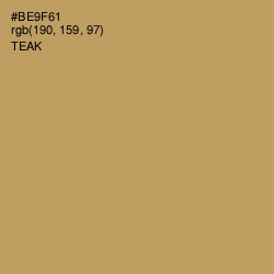 #BE9F61 - Teak Color Image