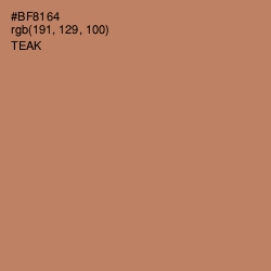 #BF8164 - Teak Color Image