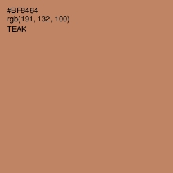 #BF8464 - Teak Color Image