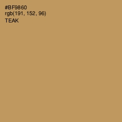 #BF9860 - Teak Color Image