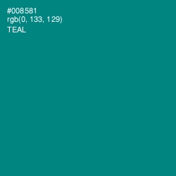 #008581 - Teal Color Image