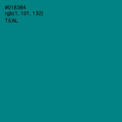 #018384 - Teal Color Image
