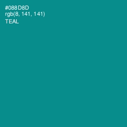 #088D8D - Teal Color Image