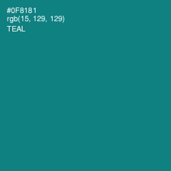 #0F8181 - Teal Color Image