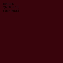 #3A040D - Temptress Color Image
