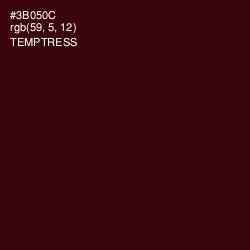 #3B050C - Temptress Color Image