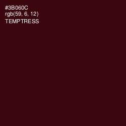 #3B060C - Temptress Color Image