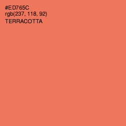 #ED765C - Terracotta Color Image