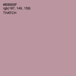 #BB959F - Thatch Color Image