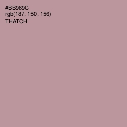 #BB969C - Thatch Color Image