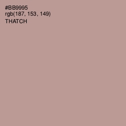 #BB9995 - Thatch Color Image