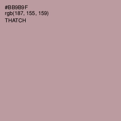 #BB9B9F - Thatch Color Image