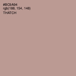 #BC9A94 - Thatch Color Image
