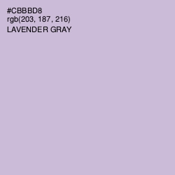 #CBBBD8 - Thistle Color Image