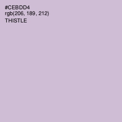 #CEBDD4 - Thistle Color Image