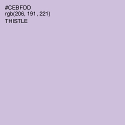 #CEBFDD - Thistle Color Image