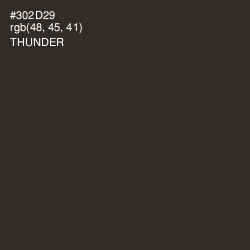 #302D29 - Thunder Color Image