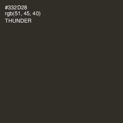 #332D28 - Thunder Color Image